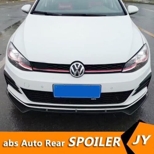 For GOLF G TI ABS Rear Bumper Diffuser Protector For 2016 Volkswagen GLOF Body kit bumper rear Front shovel lip rear spoiler