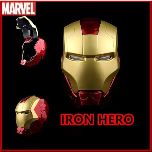 The Avengers Hero Iron Man 1:1 Helmet Multifunctional Palm Action Figure Unisex Cosplay With Light Model Props Open Mask Toy