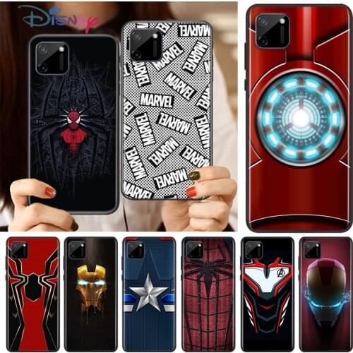 Marvel Iron Spider man For OPPO Reno 10X ZOOM A ACE 2 Z Find X2 Neo Lite Realme V3 V5 V15 Narzo 10 20 Pro Soft Phone Case