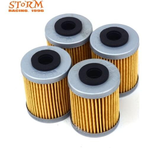 4PCS Motorcycle Oil Filter For KTM SX XC EXC SMR SXS SXC ATV SX525 XC450 XS450 450 525 540 625 660 690 DUKE Motorcross