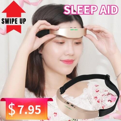 Low Frequency Pulse Stimulate Head Massager Wireless Stress Relief Brain Massage Helmet Unisex Sleep Therapy Device Sleeping Aid