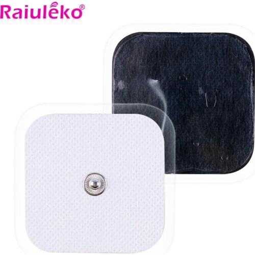10/20Pcs Tens Muscle Stimulator EMS Electrodes Patch Adhesive Electrodes Acupuncture Digital Therapy Reusable Massage Gel Pad