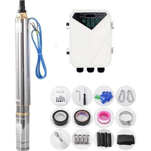 MPPT controller Permanent magnet synchronous motor solar borehole pumps submersible solar water pump