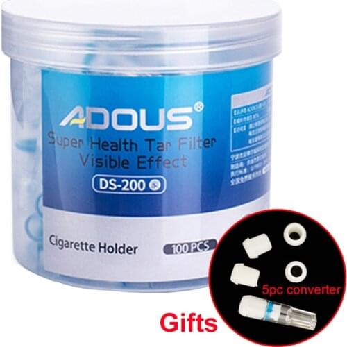 100/200 Disposable Cigarette Filter smoke Set Cigarette Holder Mouthpiece Tobacco Tar Filtration with gifts Smoking Accessories