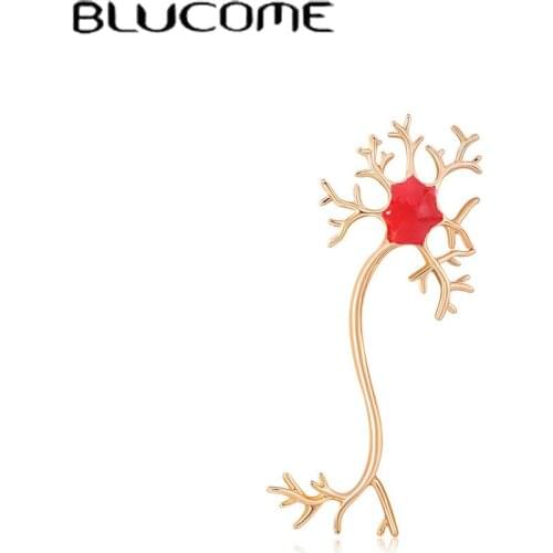 New Arrival Special Design Nerve Cell Brooches For Women Men Gifts Alloy Enamel Brooch Corsage Hijab Pin Suit Collar Accessories