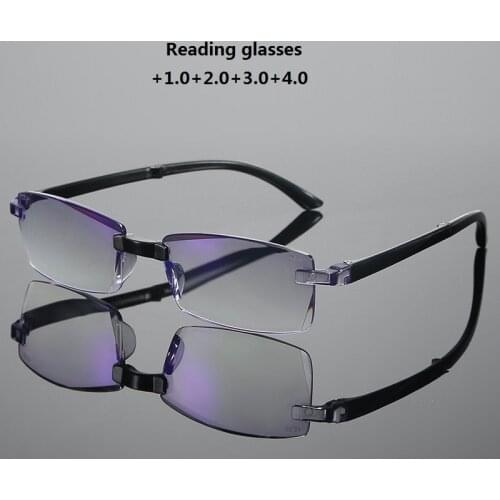 New Unisex Folding Presbyopic Eyeglasses Reading Glasses with Bag Women Men Blue Light Blocking Antifatigue Eye Wear+1.0 To +4.0