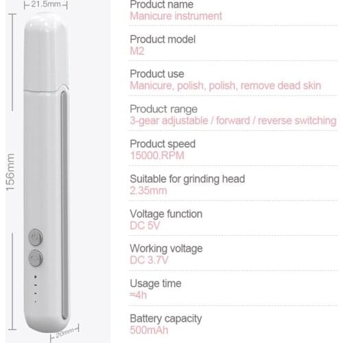 Professional Electric Nail Drills Machine Manicure Pedicure Sander Set Nail Polishing File Drill Equipment Nail Grinding Tools