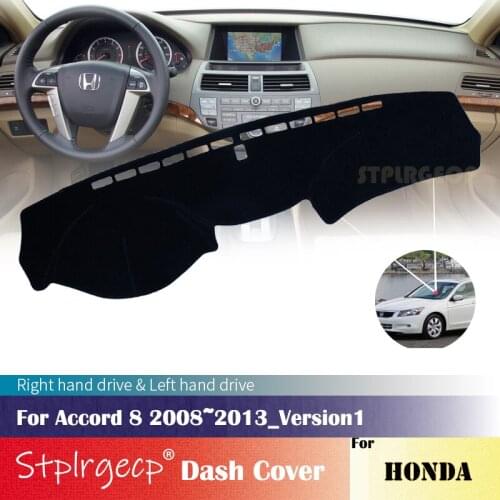 For Honda Accord 8 Version1 2008 2009 2010 2011 2012 2013 Anti-Slip Mat Dashboard Cover Pad Sunshade Dashmat Car Accessories