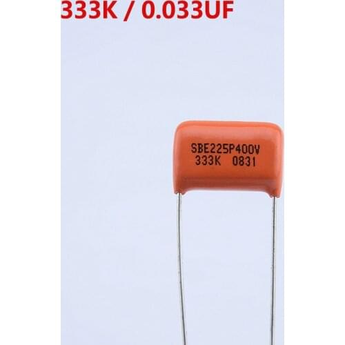 【Made in USA】 SBE Orange Tone Capacitor SBE225P 333K 0.033UF 400V For Electric Guitar Bass Cap