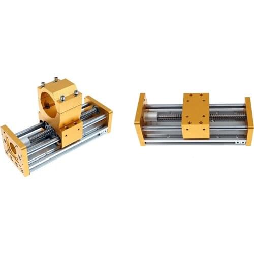 Zaxis Table Aluminum Sliding 120mm Stoke Engraving Machine Accessories Nema 23/57 Stepper Motor Spindle Diameter 52mm