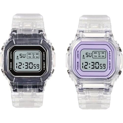 Led Electronic Childrens Watches Square Dial Digital Watch Women Men Sport Wristwatch Bracelet For Boys Girls Reloj Mujer 2021