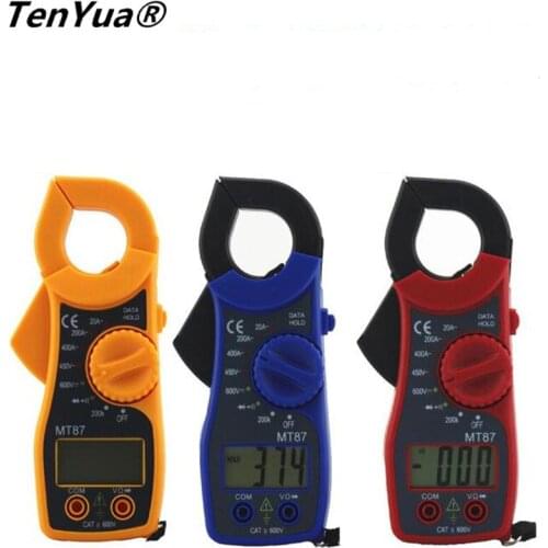 TenYua Portable LCD Digital Clamp Meters Multimeter With Measurement AC/DC Voltage Tester Current Resistance Multi Test