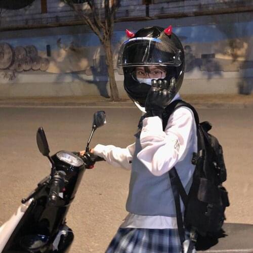 Motorcycle Helmet Corner Plastic Resilient Silicone Suction Cup Soft Horn Decoration Headwear Rubber Horn Decoration Accessories