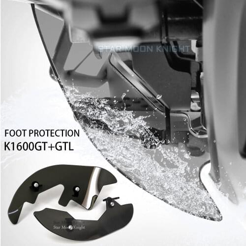 For BMW K1600GT K 1600 GT K1600GTL Motorcycle Splash Foot protector Guard Rear Foot Brake Lever Pedal Shifter Cover Shift Shield