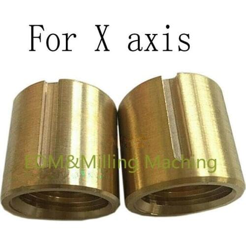 2PCS High Quality Bridgeport Milling Machine Brass Cross Feed Copper Nut CNC X Axis Vertical Mill DURABLE New