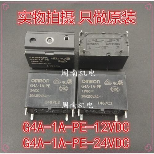 5Pcs/Lot Relay G4A-1A-Pe-24Vdc 20A /250 New And Original