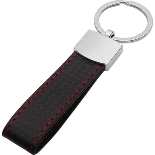Car-styling birthday gift Key Chain For Mercedes Benz AMG RS R SLINE RLINE M car styling Leather Belt Chrome Keyring Keychain
