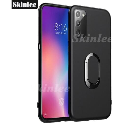 Skinlee Case For Samsung Galaxy A03S Ultra Thin Back Matte With Magnetic Attraction Ring Soft Cover For Samsung A03S Case