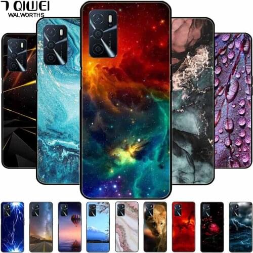 Silicone Cases For Oppo A16s A16 Case TPU Soft Silicon Phone Cover for OPPOA16 Fundas Space Protective Capa for OPPO A 16