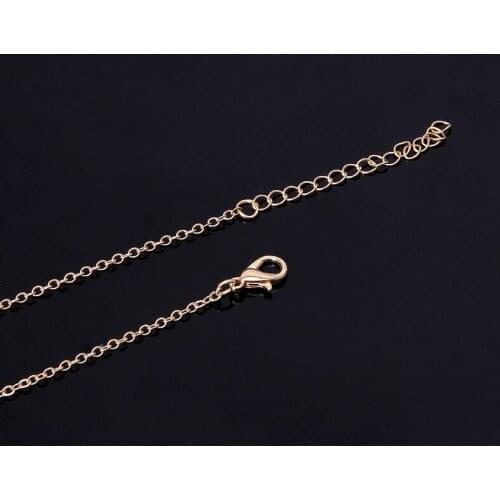 Beauty and Beast Golden Filled 3D Red Rose Pendant Necklaces For Women Jewelry