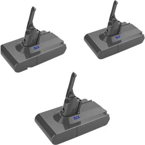 3PCS V8 6800mAh 21.6V Battery For Dyson V8 Battery Absolute V8 Animal Li-ion Vacuum Cleaner Rechargeable BATTERY 6.8Ah