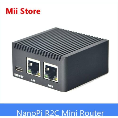 FriendlyElec NanoPi R2C Mini Router Rockchip RK3328 1GB DDR4 RAM Dual Gigabit Ethernet Port With a New Ethernet Chip