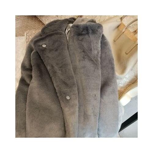 New 2022 Style High-end Fashion Women Faux Fur Coat S255