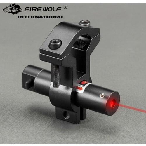 FIRE WOLF Mini Tactical Hunting Red Dot Laser Sight Scopes Adjustable Barrel Handgun With Universal Mount Laser Pointer
