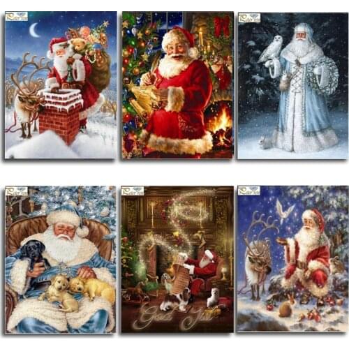 Peter ren Diamond Painting full Cross stitch Mosaic Round Rhinestones DIY Diamond Embroidery Christmas animal gifts crafts