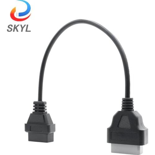 SKYL For Opel 10pin OBD to OBD2 16Pin Connector Adapter For Opel OP COM OPCOM OBD Car Diagnostic Auto Tool OBD Extension Cable
