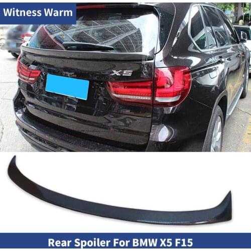 F15 X5 middle spoiler Carbon Fiber Rear Wing Trunk Lip Spoiler For BMW X5 F15 35i 40i 50i 28i car styling 2013-2018