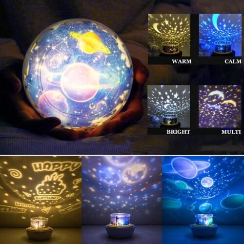 Night Lights for Kids Multifunctional Night Light Star Projector Lamp,LED Planet Magic Projector Colorful Rotate Lamp Baby Gift