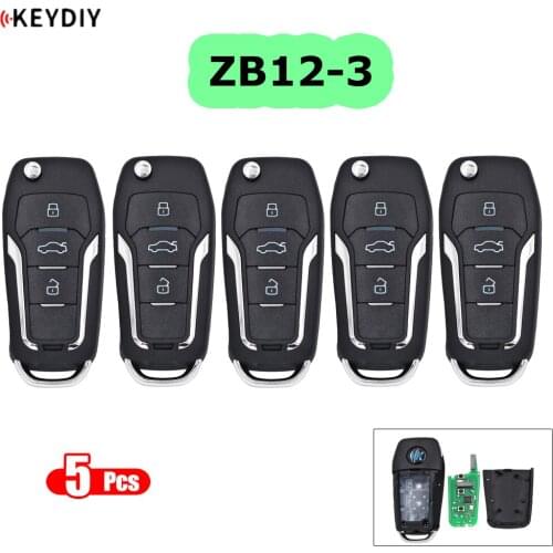 5pcs/lot KEYDIY Universal Smart Key ZB12-3 for KD900 KD-X2 Car Key Remote Replacement Fit More than 2000 Models