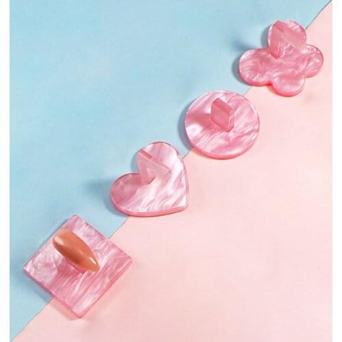 1pc Manicure Nail Art Tips Display Stand False Nails Polish Practice Holder Nail Training Display Stand Shelf Manicure Tools