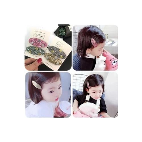 120pcs/lot DIY Multi Ellipse Paillette Hair Clips Simple Childen Pentagram Hairpin Hair Care Styling Accessories Tools HA660