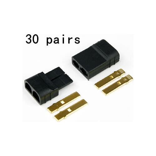 30 Pairs T-raxxas/T-RX Plugs Lipo/NiMh Brushless ESC Battery RC Connector - TRXx10