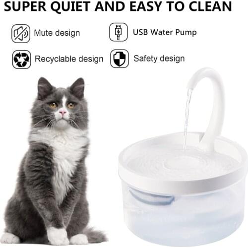 Automatic Pet Water Fountain Cat Water Fountain For Kitties Drinking Fountain Water Dispenser For Cats Dogs Cat Drink Feeder