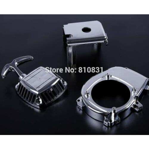 Baja 5b chome engine cover set for 1/5 HPI baja 5b 5t km rovan Free Shipping NEW