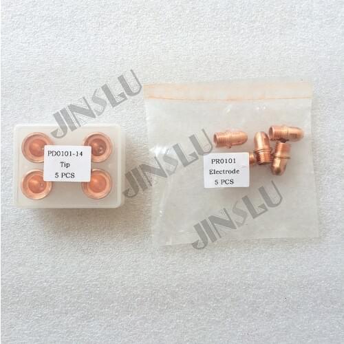 Free Shipping A101 A141 Trafimet Plasma Cutting Torch Consumables Parts Tip 1.1/1.4/1.7/1.9mm & Electrode hafnium PR0101 100PCS