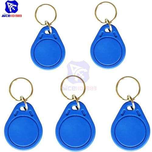 5PCS/Lot UID IC Card Changeable Writable Keyfobs Key Tags M1 13.56MHz Rfid NFC Keyfobs Block 0 Sector Writable