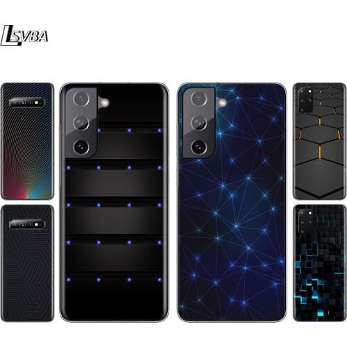 Black Light Silicone Cover For Samsung Galaxy S21 S20 FE Ultra S10 S10E Lite S9 S8 S7 Plus Phone Case