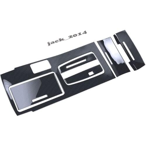 FOR Honda 9.5th Accord 2016-2017 6PCS/SET Carbon Fiber Steel Middle Console Gear Shift Panel