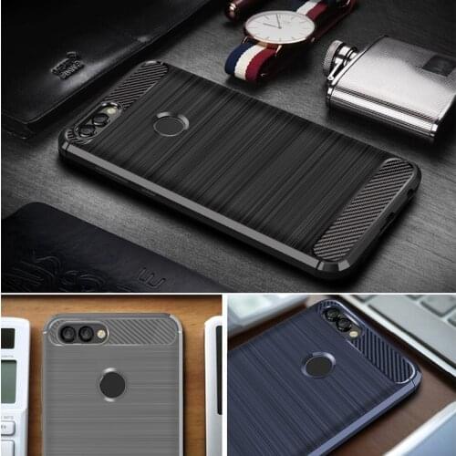 For Huawei Honor 7C NOVA 2 2S 3E p20 9 lite P11 p20 PLUS P smart Flexible Carbon Fiber Soft TPU Silicon Protector Case Coque