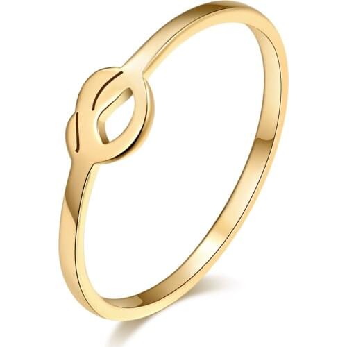 DOTIFI For Women Ring Hollow Heart Design Cute Fashion 316L Stainless Steel Ring Love Jewelry Gift R233