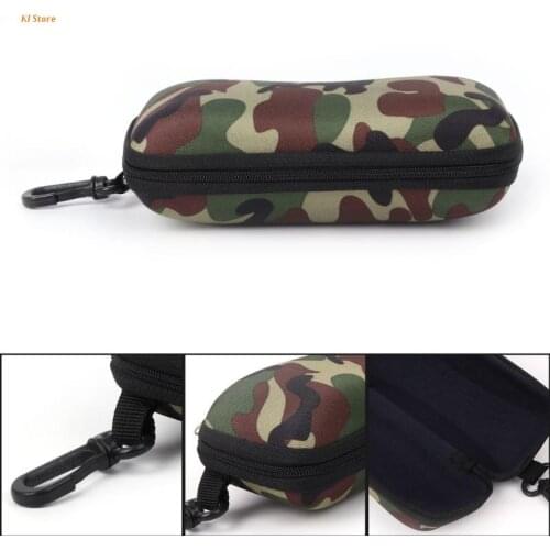 Glasses Box Sunglasses Case Camouflage Storage Protector Zipper Unisex Container