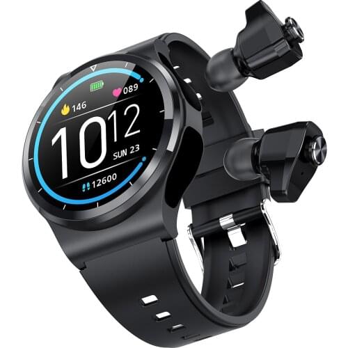 GT69 Smart Watch Women Men TWS Wireless Bluetooth Headset 1.28" DIY Screen Bluetooth Call Weather Heart Rate Tracker PK GT2 Pro