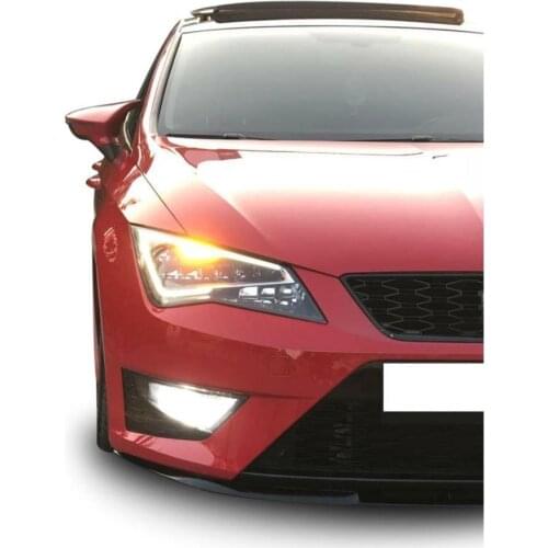 New Bat Style High Quality Abs Plastic 2 Pcs Red White Gloss Black New Bat Style Mirror Covers For Seat Leon MK3/MK3.5 2012-2018