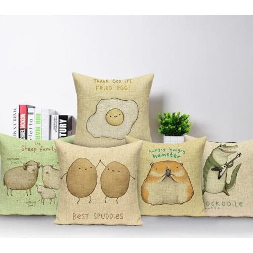 Animal throw pillow cover outdoor cushions Custom throw pillows botanical pillow cushions decorative Dropshipping cushion