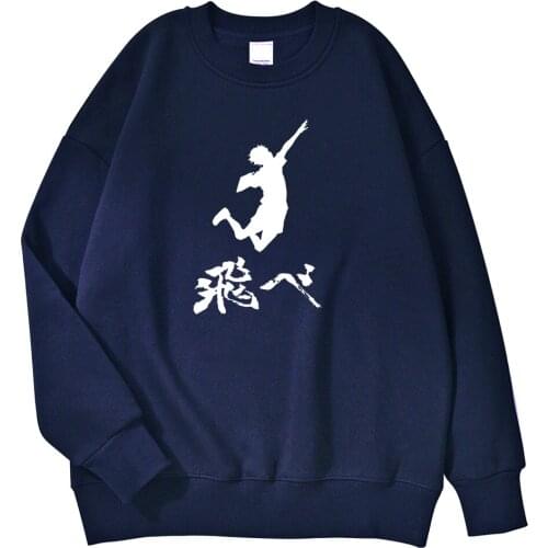 2020 New Sweatshirt Cartoon Haikyuu Printing Autumn Warm Sweatshirts Mens Harajuku Male Hoodies Japanese Anime Sportswear