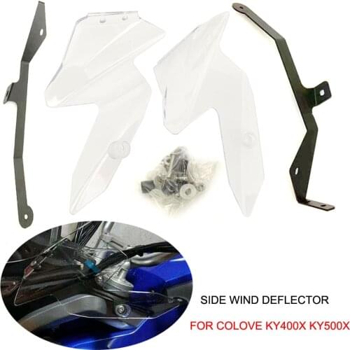 Wind Deflector Pair Windshield Hand Guard Cover Side Panels For Colove KY400X KY500X KY 500X KY 400X